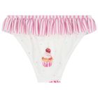 Girls Pink & White Cupcake Bikini, 1, hi-res