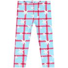 Girls Pink & Blue Star Leggings Set, 1, hi-res