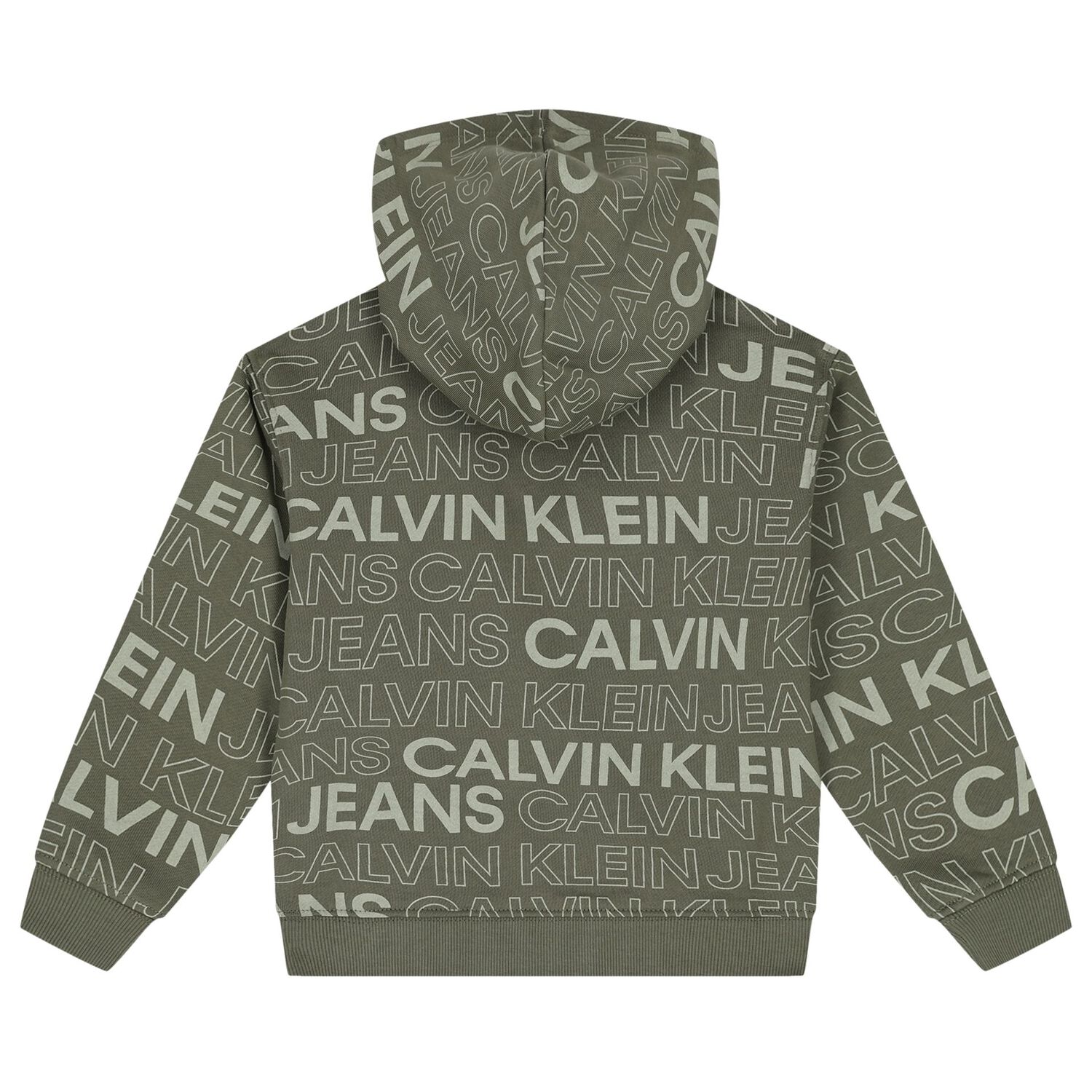 Boys Green Logo Hooded Top, 1, hi-res image number null