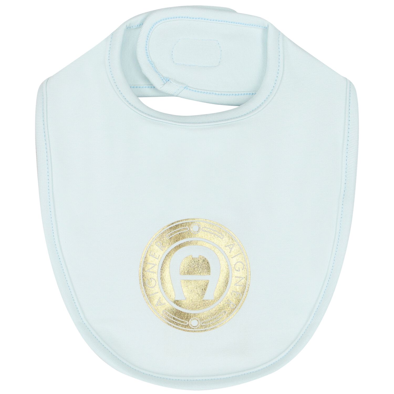 Baby Boys Blue & Gold Logo Bib, 2, hi-res image number null