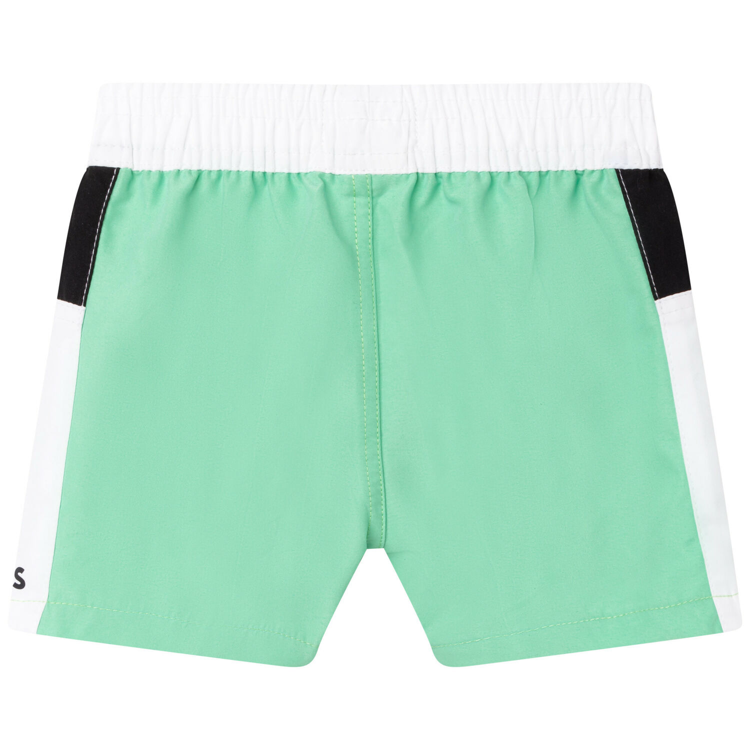 Younger Boys Green Logo Swim Shorts, 1, hi-res