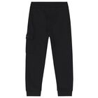 Boys Black Logo Joggers, 1, hi-res
