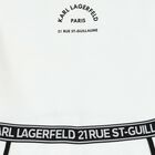 Girls White Logo Playsuit, 1, hi-res