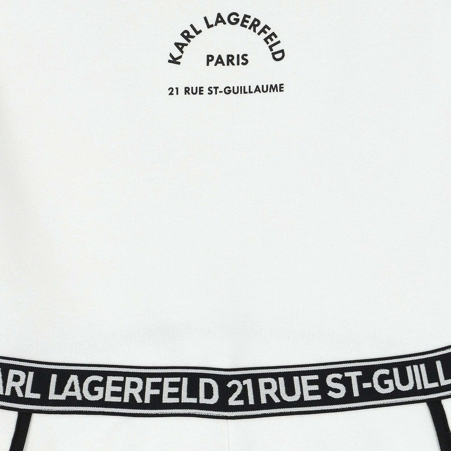 Girls White Logo Playsuit, 1, hi-res