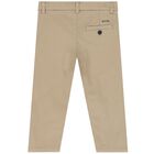 Younger Boys Beige Chino Trousers, 2, hi-res