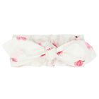 Girls White & Pink Rose Headband, 1, hi-res