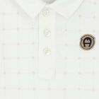 Boys White Logo Polo Shirt, 1, hi-res