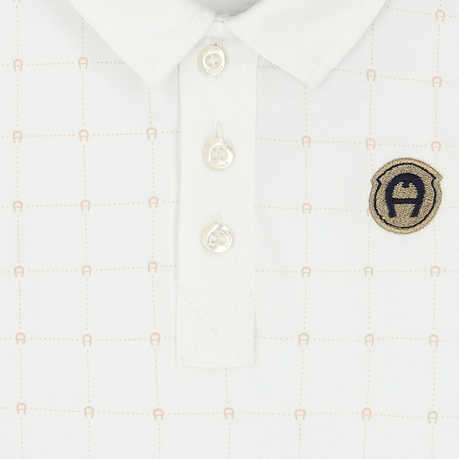 Boys White Logo Polo Shirt, 1, hi-res
