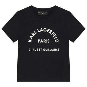 Boys Black Logo T-Shirt