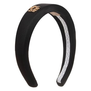Girls Black Padded Headband