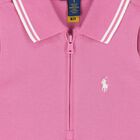Girls Pink Logo Polo Dress, 1, hi-res