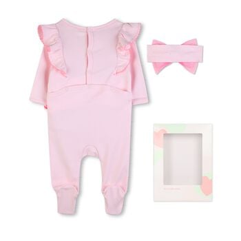 Baby Girls Pink Strawberry Babygrow Gift Set