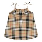 Baby Girls Beige Check Dress Set, 1, hi-res