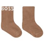 Baby Boys White, Beige & Grey Socks ( 3-Pack ), 1, hi-res