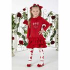 Girls Red Rose Dress, 1, hi-res