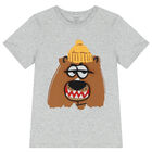 Boys Grey Bear T-Shirt, 1, hi-res