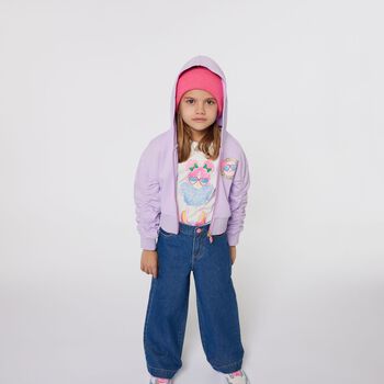 Girls Ivory Long Sleeve Top