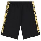 Boys Black Barroco Shorts, 1, hi-res