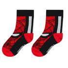 Boys Red & Black Spider Man Socks ( 3- Pack ), 1, hi-res