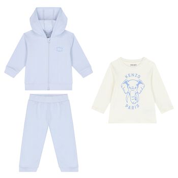 Blue Elephant Baby Tracksuit Set