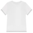 Boys White Logo T-Shirt, 1, hi-res