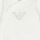 White Logo Babygrow, 2, hi-res