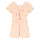 Girls Pink Logo Playsuit, 1, hi-res