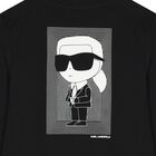 Boys Black Logo Long Sleeve Top, 2, hi-res