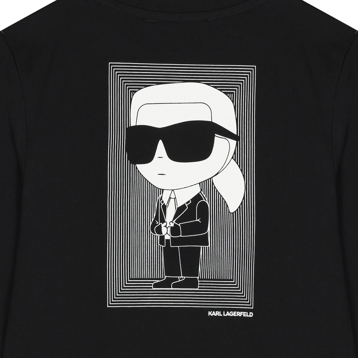 Boys Black Logo Long Sleeve Top, 2, hi-res