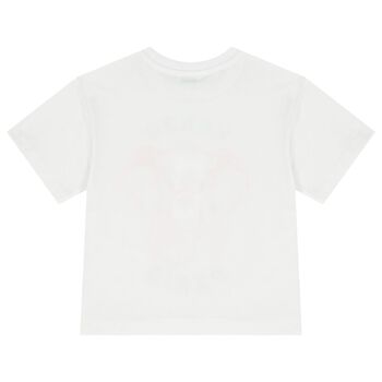 Girls White Elephant T-Shirt
