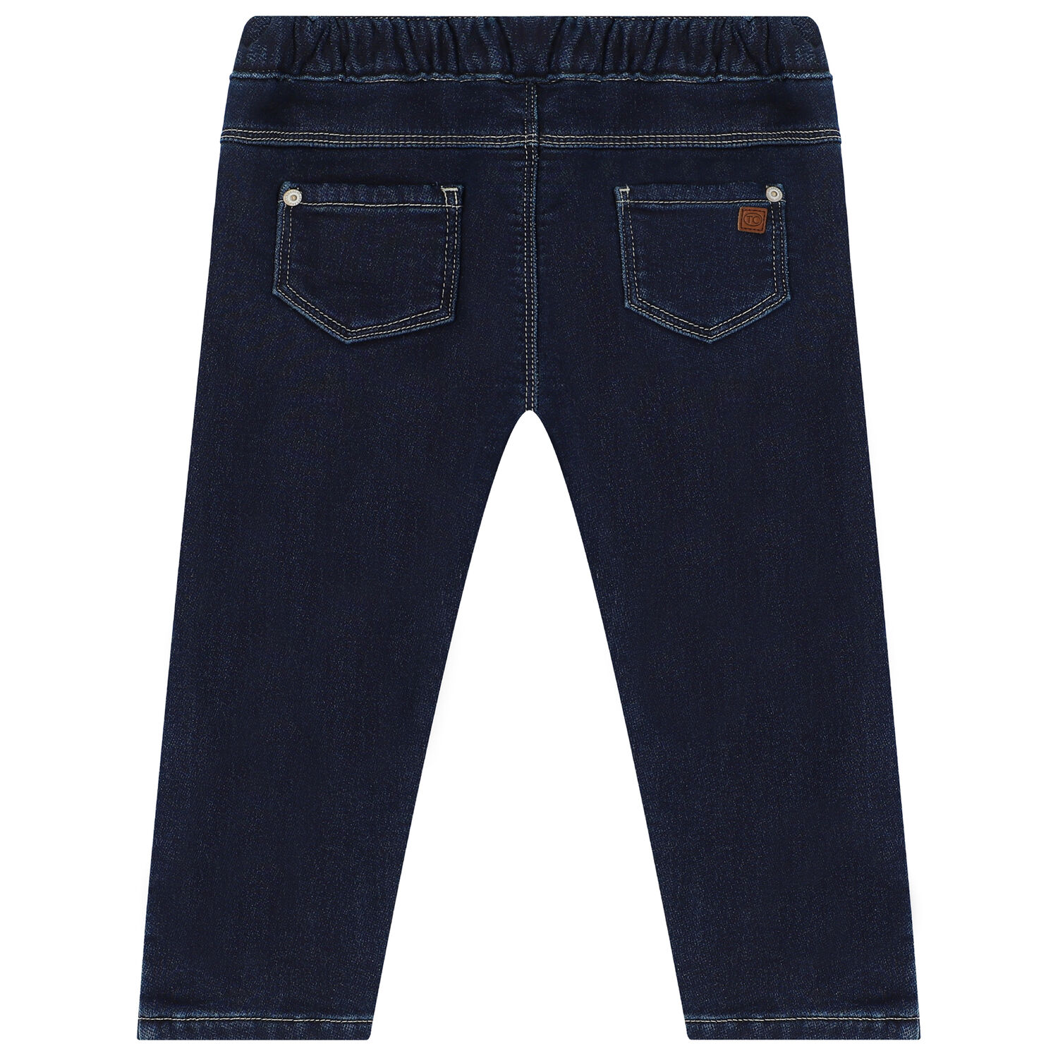 Younger Boys Blue Denim Trousers, 1, hi-res