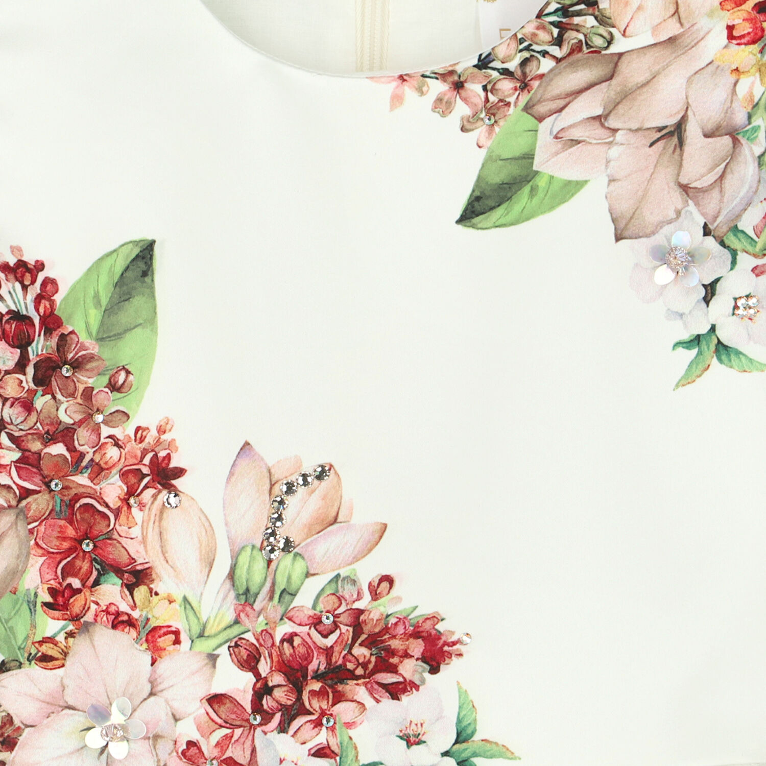 Girls Sleeveless Floral Dress, 1, hi-res