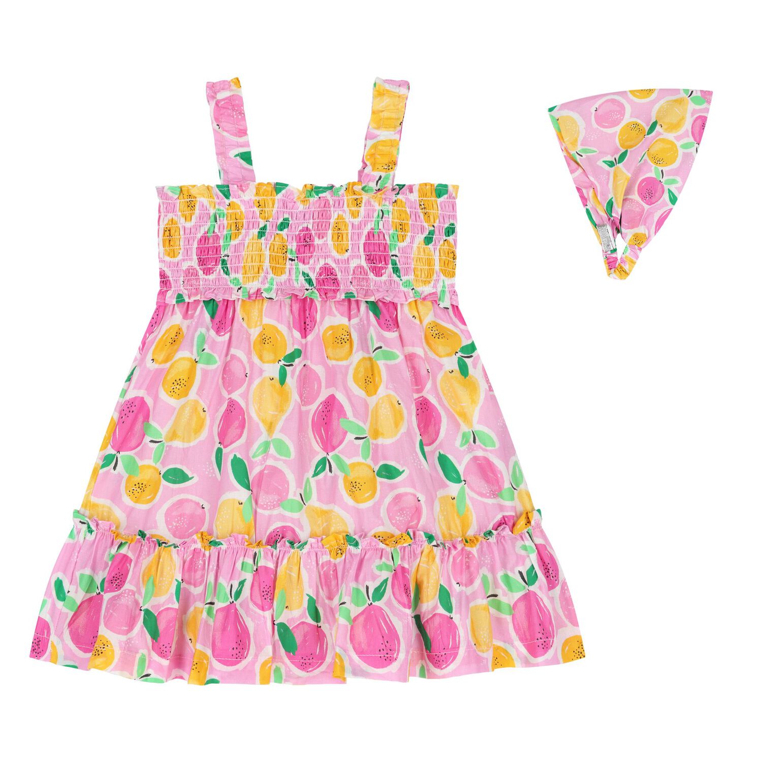 Younger Girls Pink Dress & Headband Set, 2, hi-res image number null