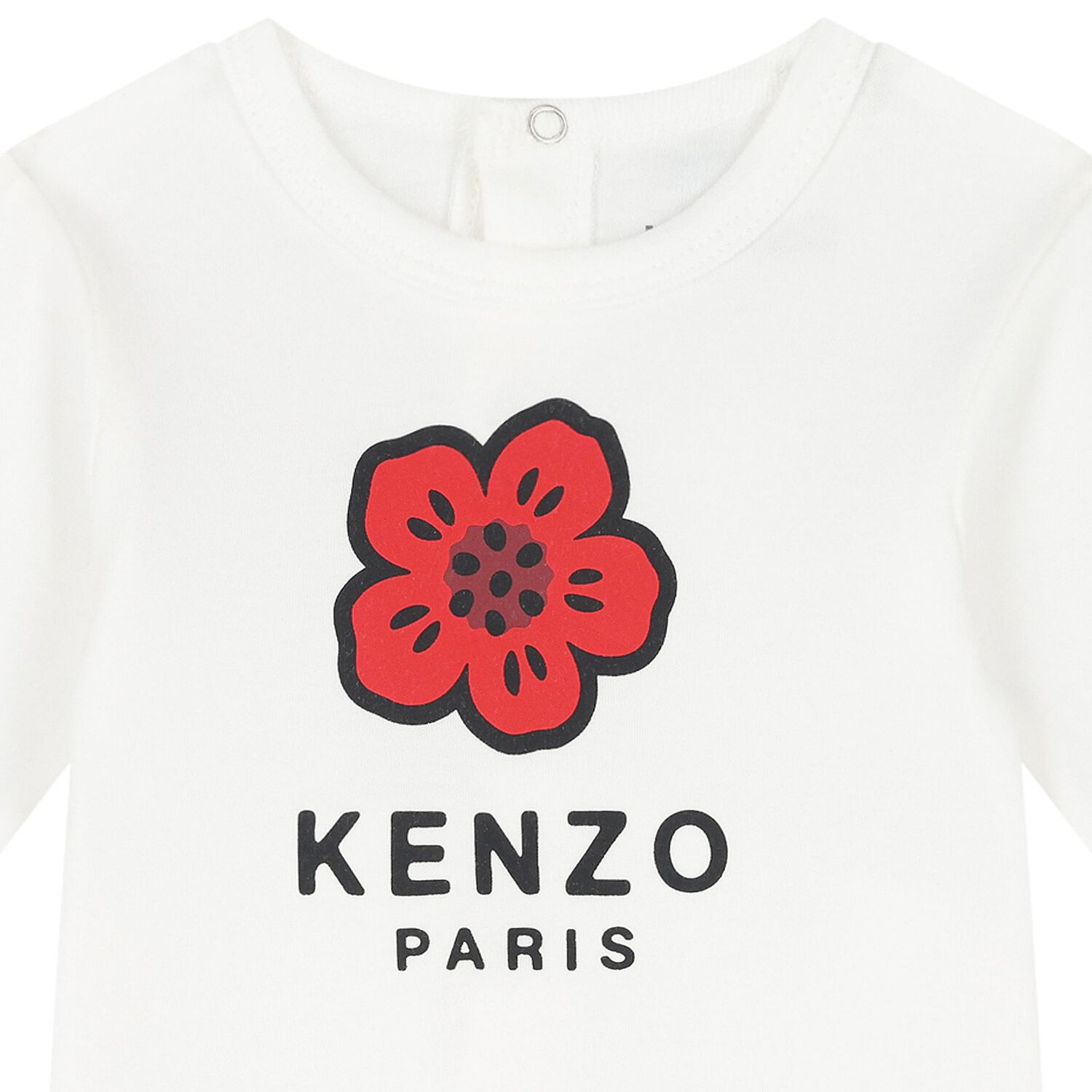 White & Navy Boke Flower Babygrows ( 2 Pack ), 1, hi-res