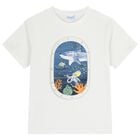 Boys White Underwater Window T-Shirt, 1, hi-res