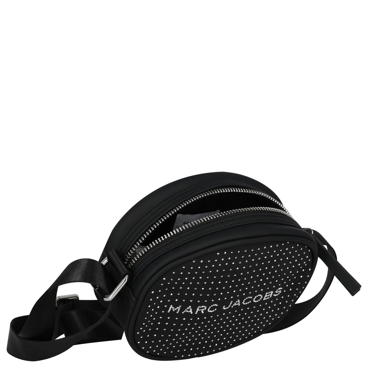 Girls Black Logo Rhinestone Bag, 1, hi-res