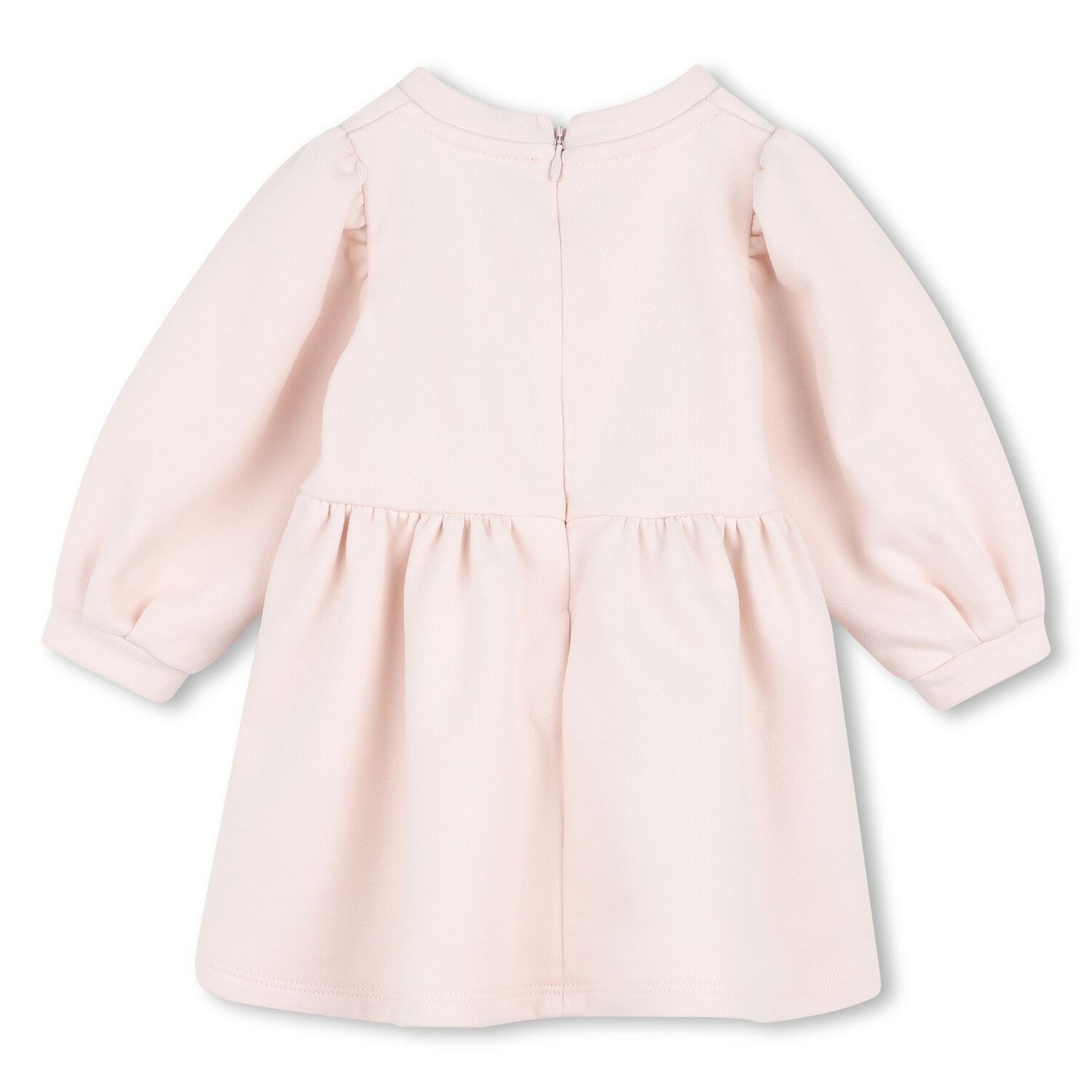Younger Girls Pink Logo Dress, 1, hi-res