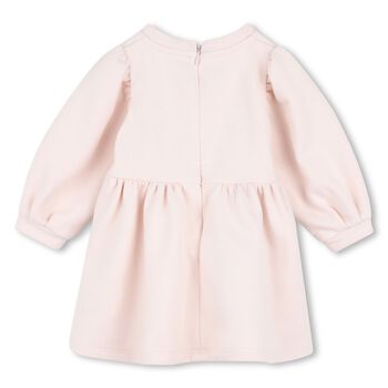 Younger Girls Pink Logo Dress