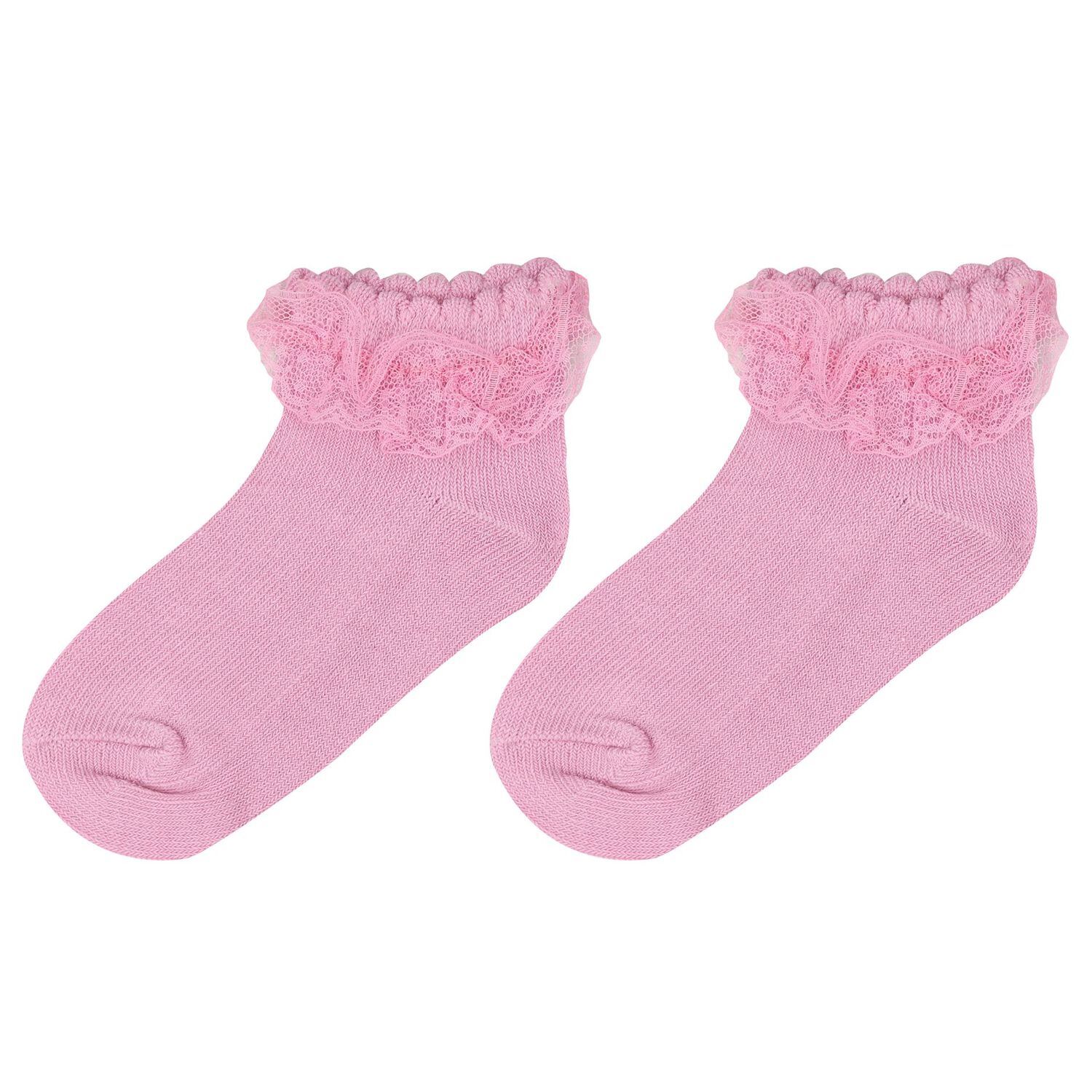 Baby Girls Pink Butterfly Socks ( 3-Pack ), 1, hi-res