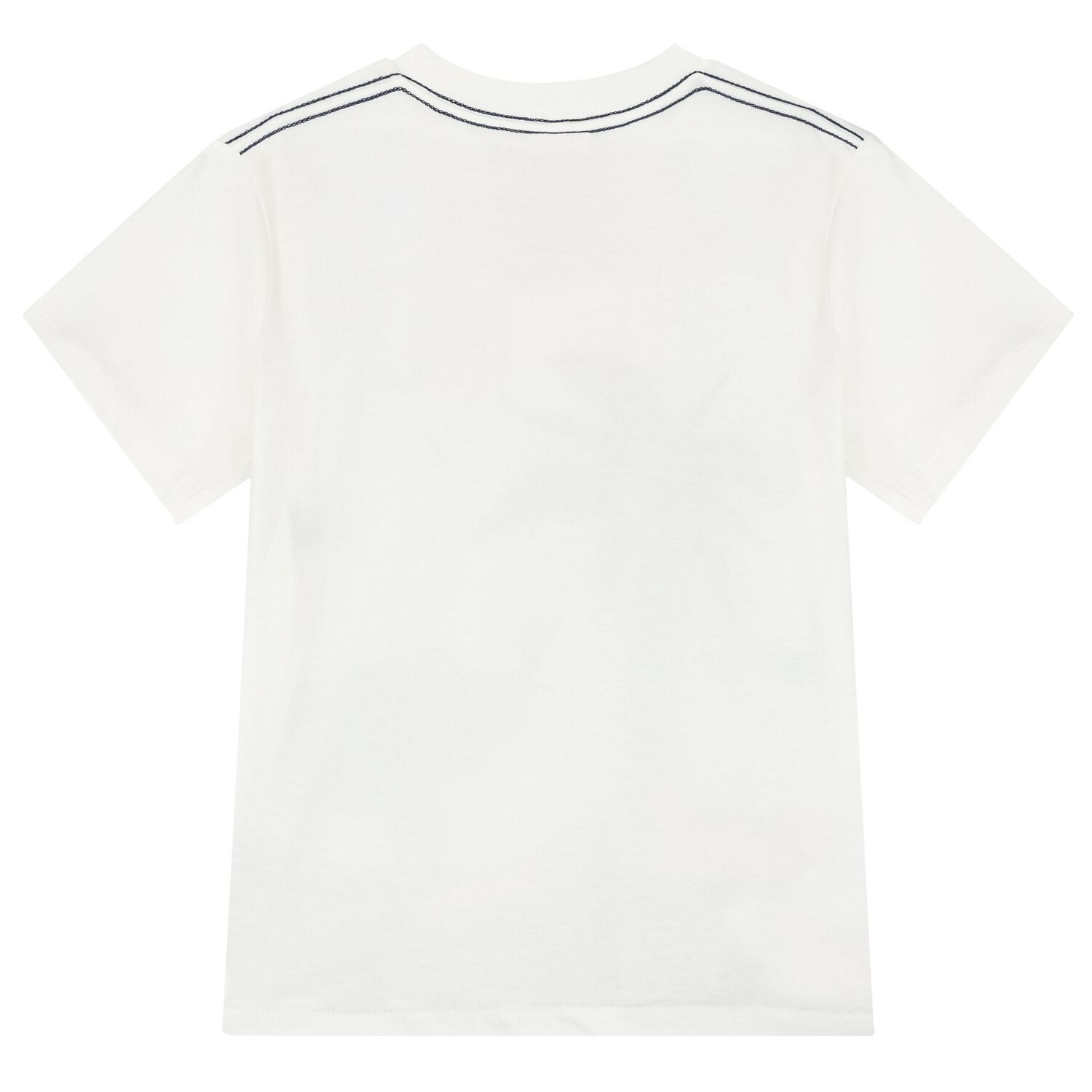 Boys White & Navy Blue Shorts Set, 1, hi-res image number null