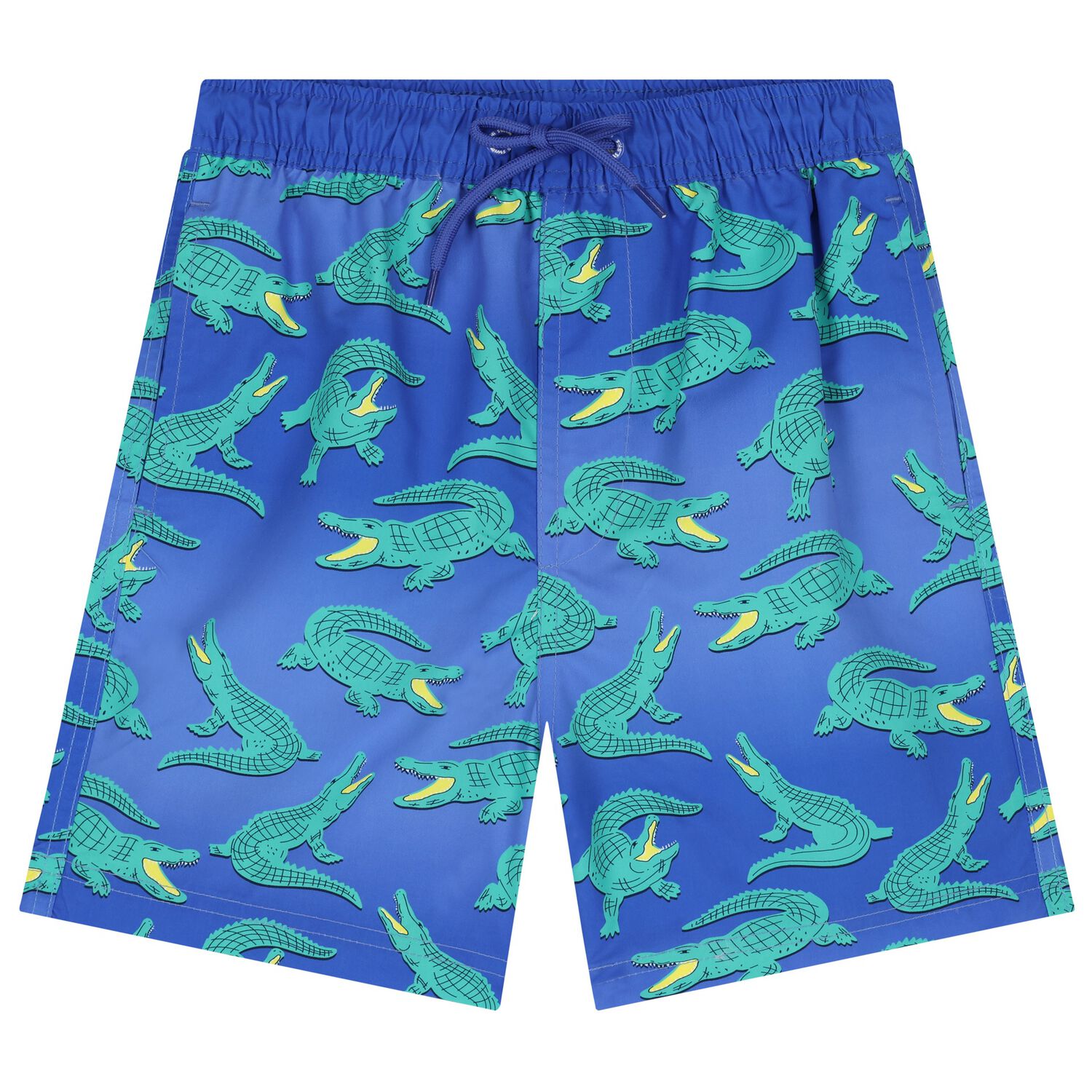 Boys Blue Swim Crocodile Shorts, 1, hi-res image number null