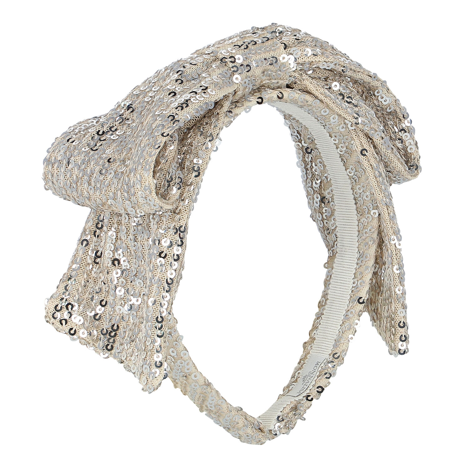 Girls Gold & Silver Embellished Headband, 1, hi-res