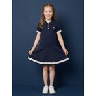 Girls Navy Blue Logo Dress, 1, hi-res