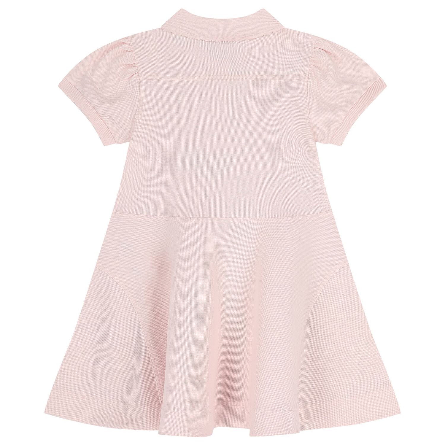Girls Pink Logo Flared Dress, 1, hi-res