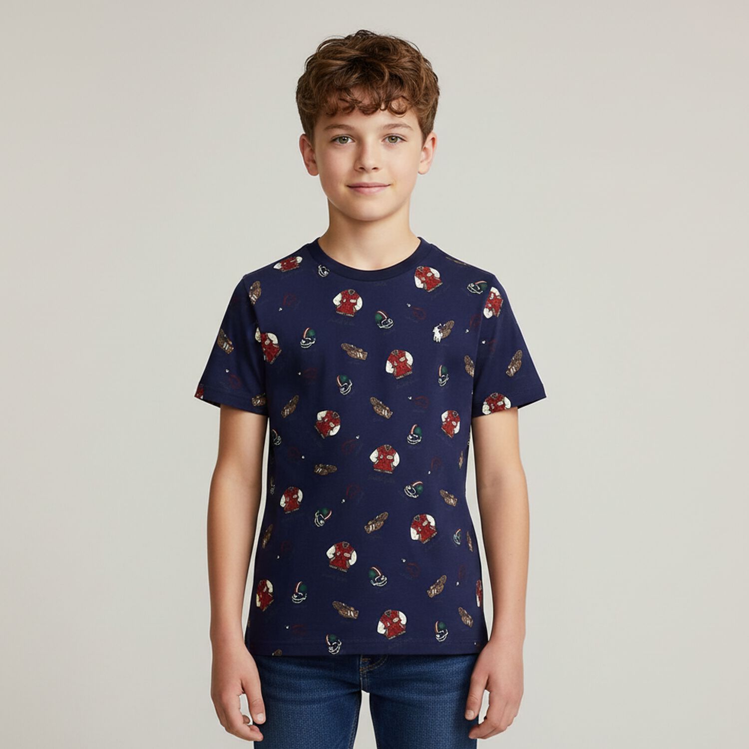 Boys Navy Blue T-Shirt, 1, hi-res image number null