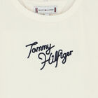 Girls Ivory Logo Long Sleeve Top, 1, hi-res