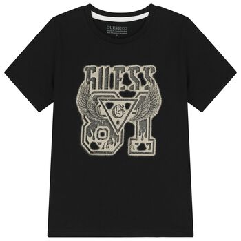 Boys Black Logo T-Shirt