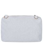 Baby Girls Blue Logo Striped Changing Bag, 1, hi-res