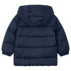 Boys Navy Blue Puffer Jacket, 1, hi-res