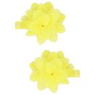 Girls Yellow Flower Hairclips ( 2-Pack ), 1, hi-res